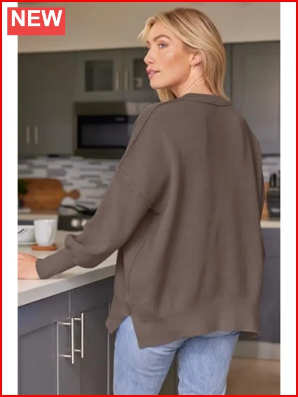 N/A oversized crewneck